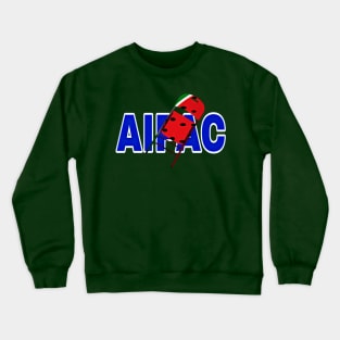 Folding Chair To The Israel Lobby - Watermelon - Back Crewneck Sweatshirt